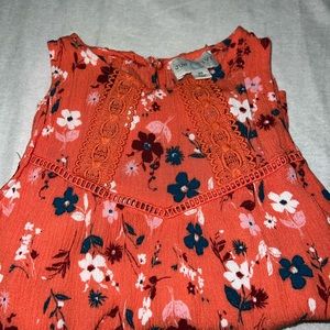 Jun&Ivy orange floral Shirt